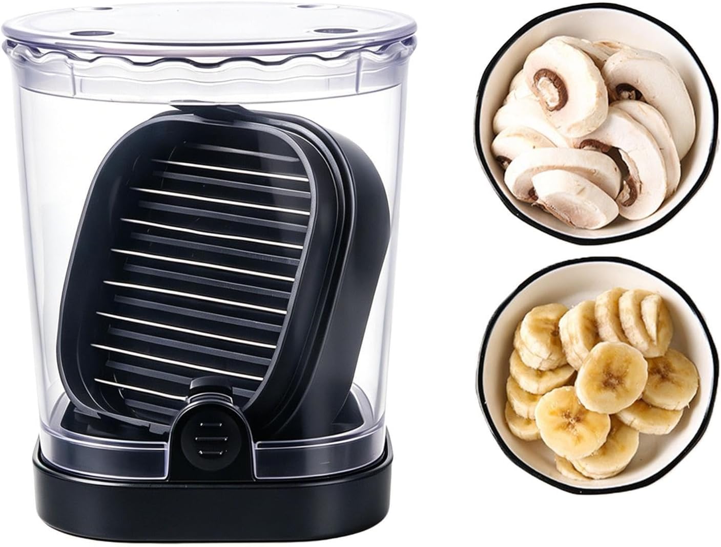 Bananenschneider Mit Aufbewahrungsbox Erdbeerschneider Und Wassermelonen-/erdbeerschneider Küchenhelfer Für Die Snackzubereitung