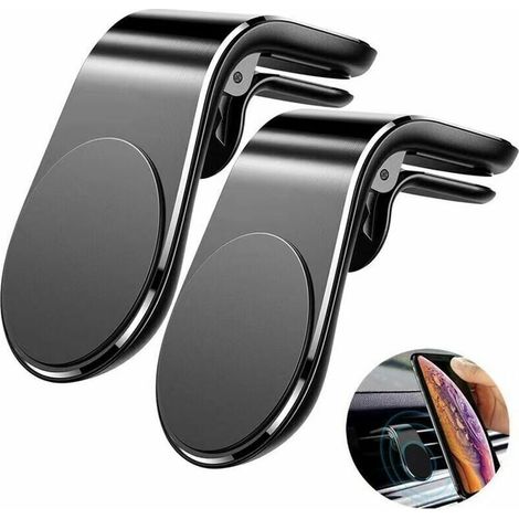 Magnetische Auto-handyhalterung, 2 Stück, Magnetfuß Für Lüftungsschlitze, Kompatibel Mit Smartphones