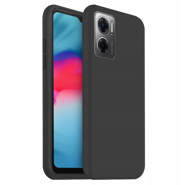 Schutzhülle, Matt Schwarz, Schlank, Für Redmi 10 5g + Glas