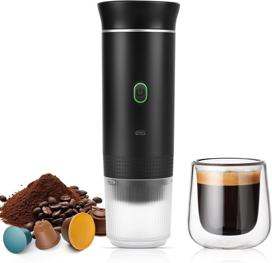 Tragbare Kaffeemaschine Ideal Für Unterwegs Tragbare Reise-espressomaschine Wiederaufladbar 12-v-espressomaschine Für Camping Und Auto Tragbare