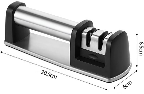 Messerschärfer – Zweiphasiger Edelstahl-schärfstein – Multifunktionaler Diamant-messerschärfer Für Den Heimgebrauch – Schwarz