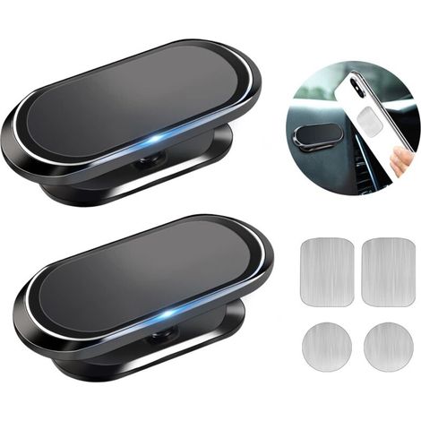 Zwei Magnetische Autotelefonhalterungen, 360° Drehbar, Kompatibel Mit Iphone, Samsung, Huawei, Xiaomi Und Anderen Handys.