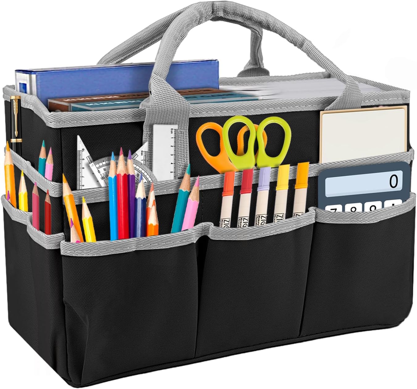 Multifunktionale Tragetasche Für Bastelarbeiten, Nähen, Schule, Reisen, Ölmalerei (schwarz)