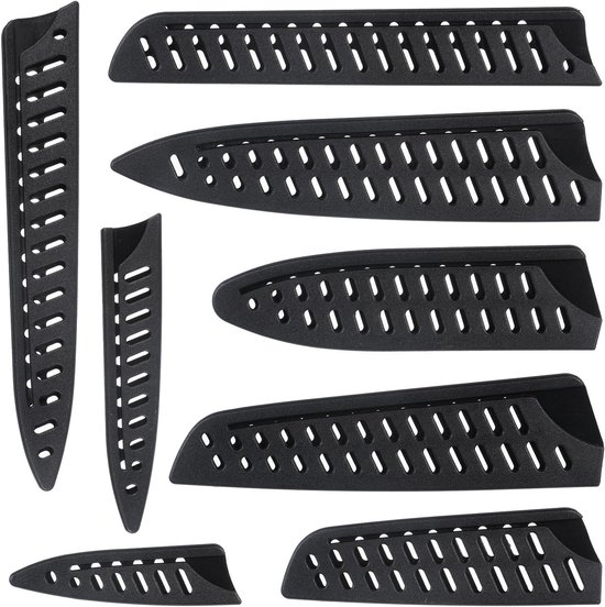 Universelle Messerschutzhüllen 8er Set Schwarz