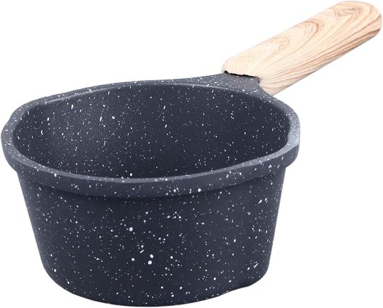 Kleiner Stieltopf – Milchtopf – Milch Erhitzen – Antihaftbeschichtung – 10 Cm Durchmesser – Schwarz