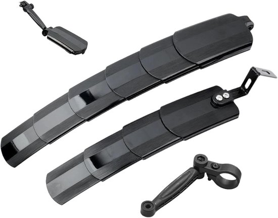 Fahrradschutzblech-set – Schutzbleche Für Fahrräder – Schutz Vor Schmutz – Vielseitig Verstellbar – Universelle Passform – Schwarz