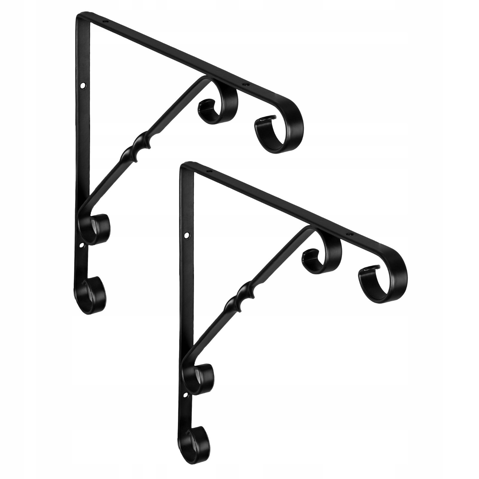 Dekorative Halterung Für Regal, Tischplatte, Stahlwinkel, Schwarz 400x270x30