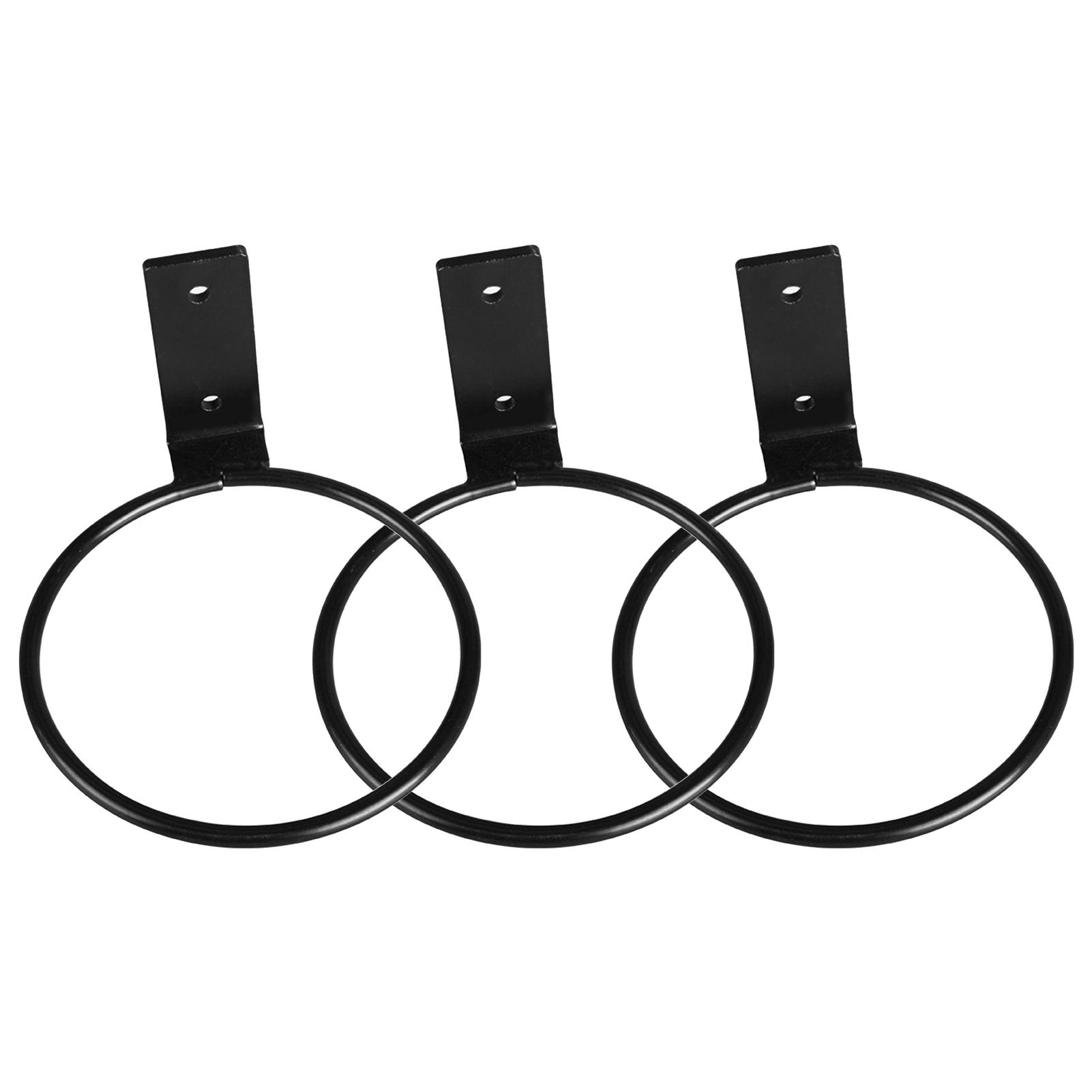 Set Mit 3 Metallenen Wand-pflanztopfhaltern (10 Cm Ringe). Wand-pflanzenhaken.