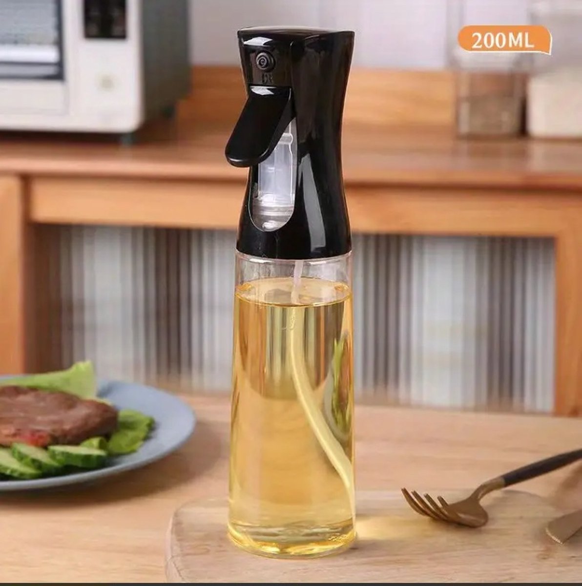 Olivenöl-sprühflasche – 200 Ml – Kochspray – Ölspray – Grillzubehör – Ölflasche – Küchenspray – Backspray