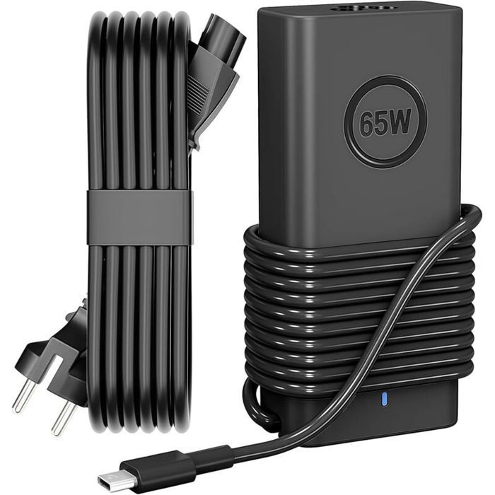65-watt-usb-c-laptop-ladegerät, Kompatibel Mit Dell Latitude 5000/7000/3000 Serie Und Xps 13, Schnellladefunktion.