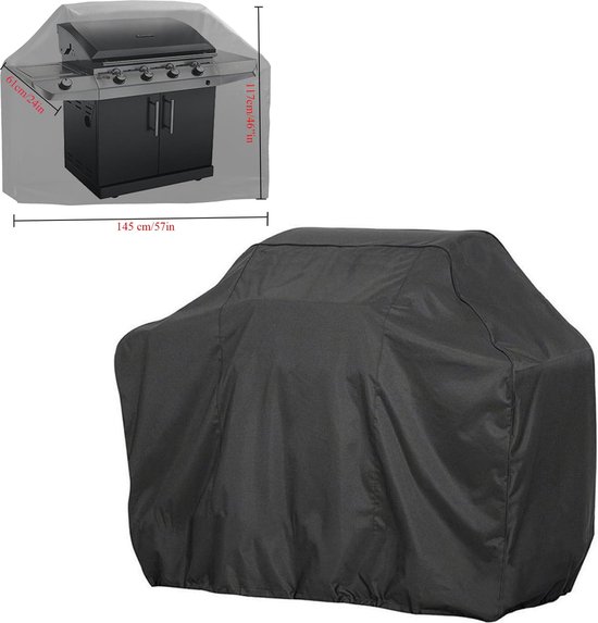 Grillabdeckung M (100x60x150cm), Schwarz, 39 Zoll, Wasserdicht, Staubdicht, Farbecht, Bbq Grillabdeckungen Zum Schutz Von Für Holland Weber, Brin