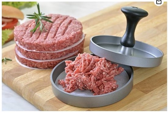 Burgerpresse Für Perfekte Patties Einfach Zu Bedienen 1 Stück Schwarz Kunststoff