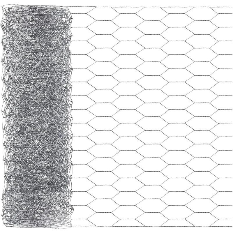 Hühnerdraht, 1 M X 0,4 M, Verzinktes Sechseckiges Drahtgeflecht Für Bastelarbeiten, Garten, Geflügel, Stoffnetz Für Hühner, Hunde, Kaninchen