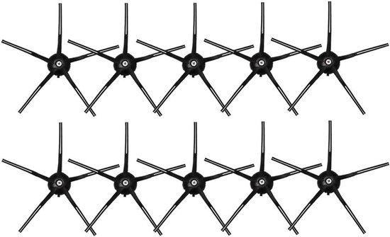 10 Seitenbürsten Passend Für Roborock S5 Max S50 S6 Pure S6 Maxv Staubsauger (schwarz)