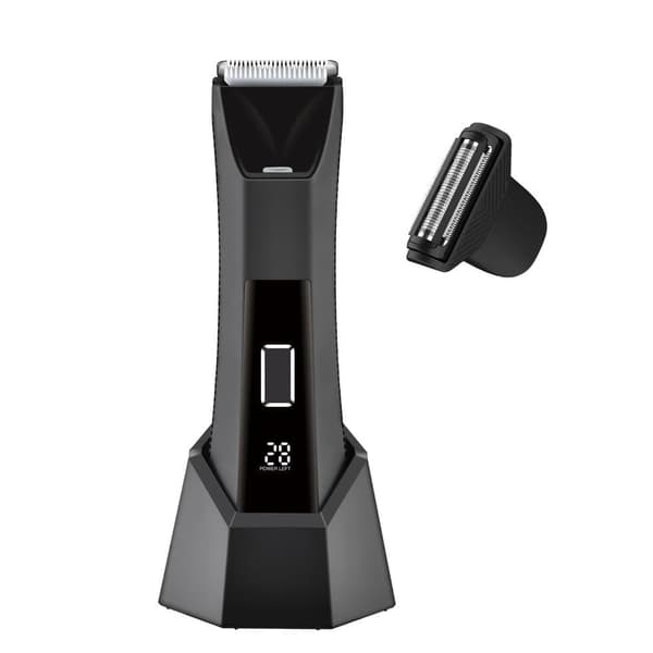 2-in-1 Intimrasierer Für Männer, Elektrisch Mit Ladestation, Wasserdicht, Verstellbar, Usb-c