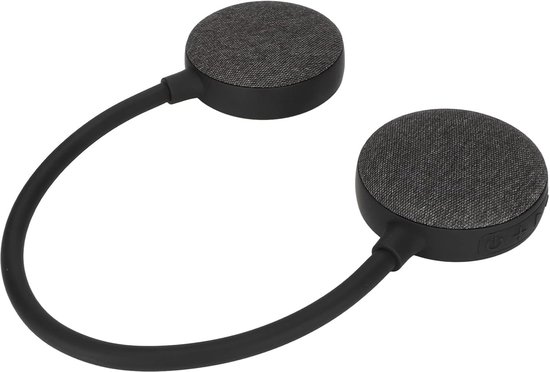 Bluetooth-lautsprecher Mit Nackenband – Leichter, Kabelloser, Tragbarer Stereo-bluetooth-lautsprecher Mit Mikrofon Für Zuhause (schwarz)