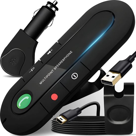 Bluetooth-freisprecheinrichtung Fürs Auto – Schwarz