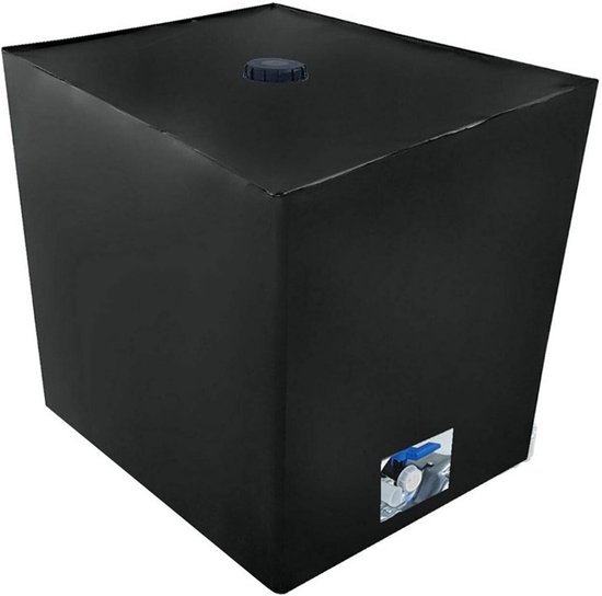 Waterton-abdeckung – Ibc-tankabdeckung – Wasserspeicherung – Uv-schutz – 120 X 100 X 116 Cm – Schwarz