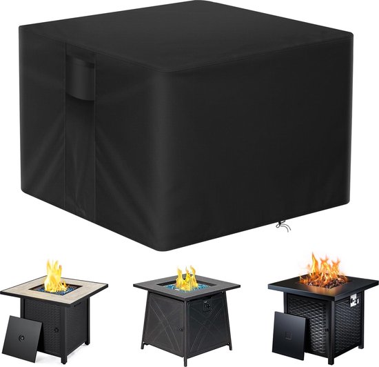 Schutzhülle Für Terrassenkamin – 82 X 82 X 61 Cm – Schwarz