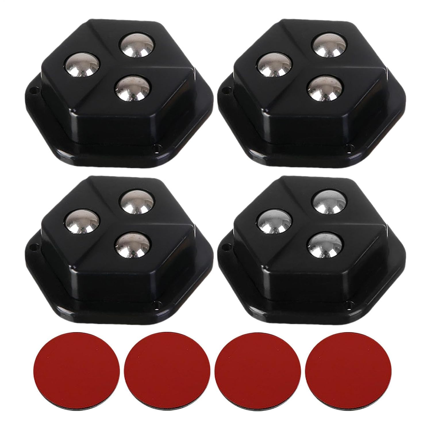 Schwerlast-kleberollen Für Glatte Oberflächen Lenkrollen Für Glatte Möbel, Kleinmöbel, Haushaltsgeräte, Regale, Nachttische, Couchtische Und Ständer