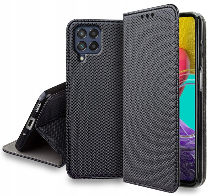 S-magnet-schutzhülle Mit Klappe Für Samsung Galaxy M53 5g + Glas
