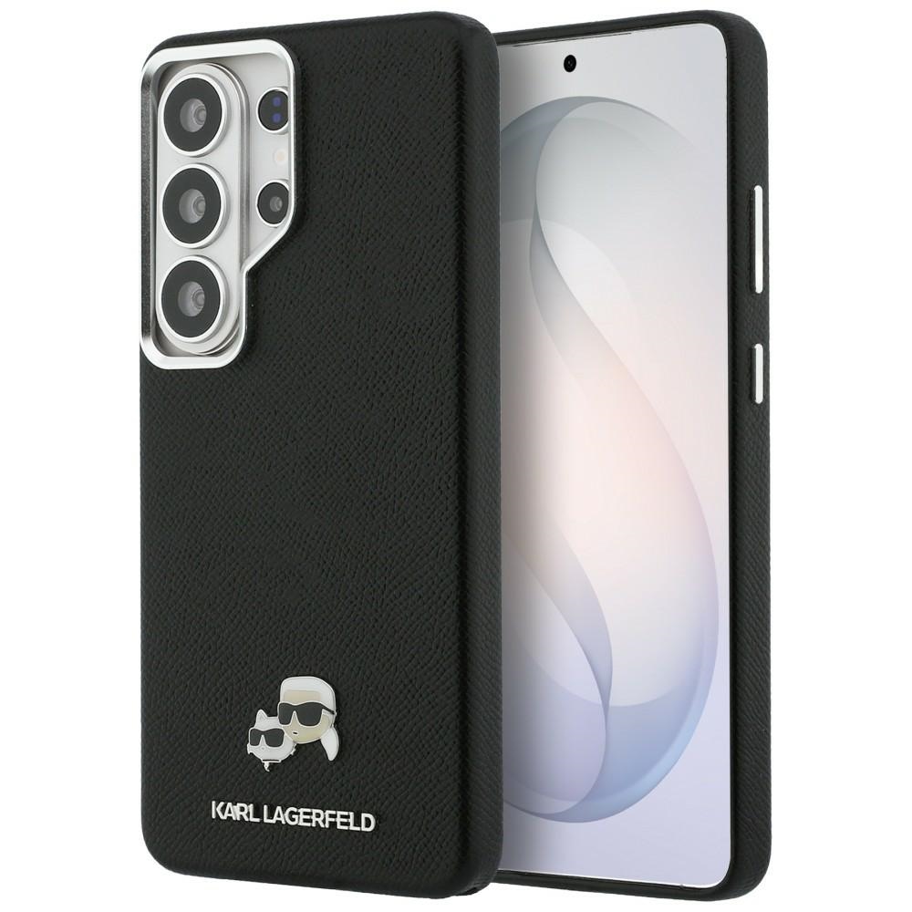 Karl Lagerfeld Saffiano Kc Metal Logo Magsafe Hülle Für Samsung Galaxy S26 Ultra Schwarz