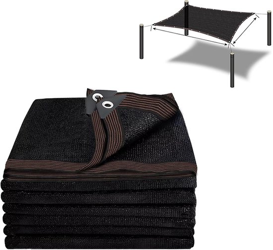 Schattierungsnetz Sonnenschutznetz Gartenschutz Hoher Uv Schutz 2 X 3 Meter Schwarz