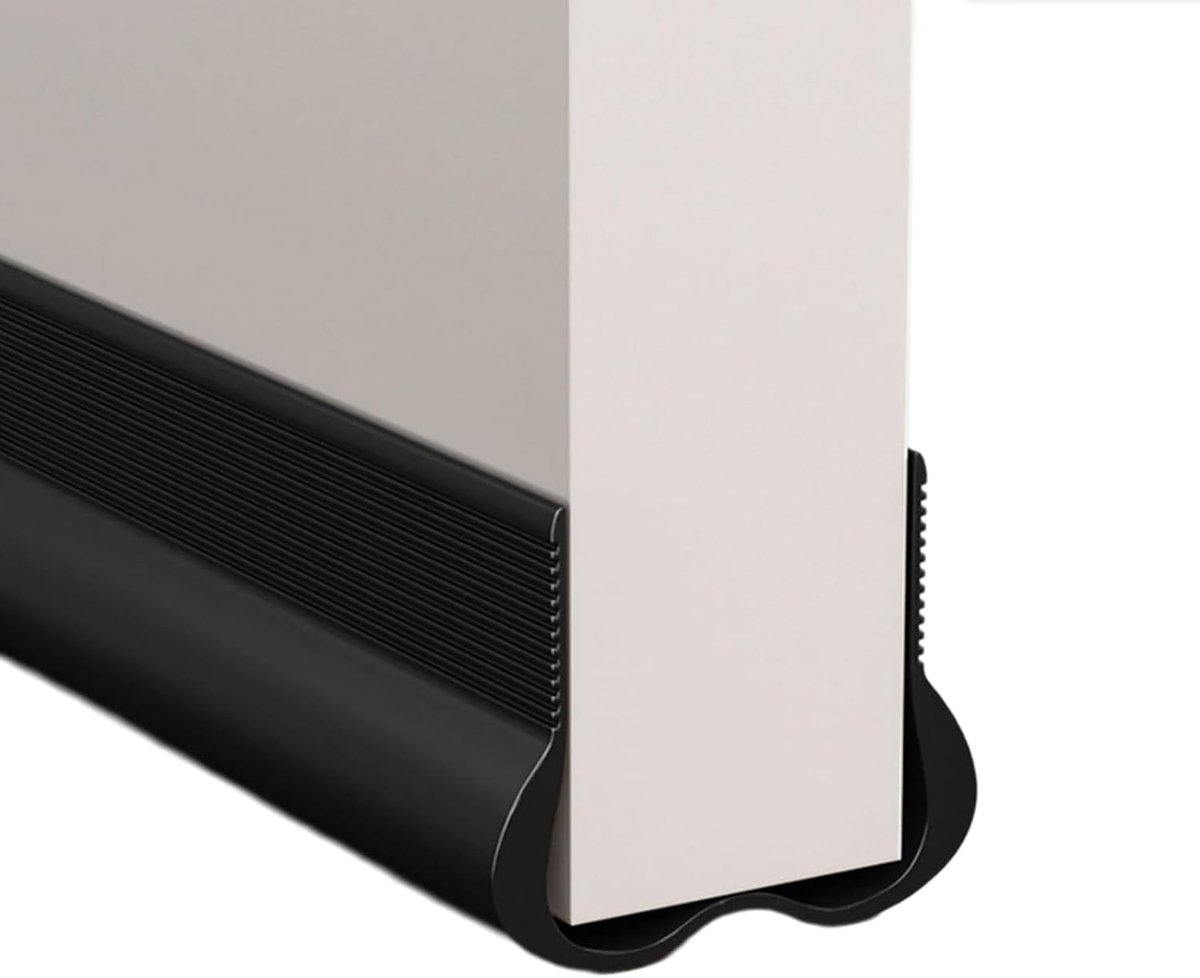 Schalldichte Türdichtung – Flexible Türbodendichtung – Schall-, Wind- Und Staubdichtes Dichtungsband – Zugluftstopper – Schwarz
