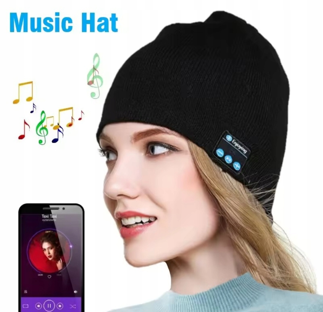 Mütze Mit Integrierten Bluetooth-kopfhörern, Zum Laufen Und Musikhören Im Winter