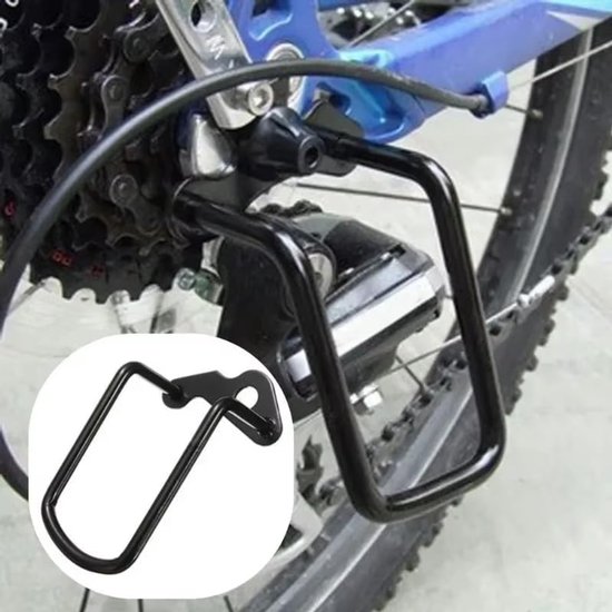Schaltwerkschutz Hinten Fahrrad Schaltwerkschutz Fahrradpflege Robuster Fallschutz Aus Stahl 1 Stück Schwarz