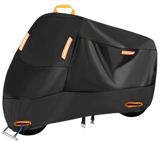 Wasserdichte Motorradabdeckung Rollerabdeckung Schutzhülle Fahrzeugschutz Reflektierende Streifen Xxxl Schwarz