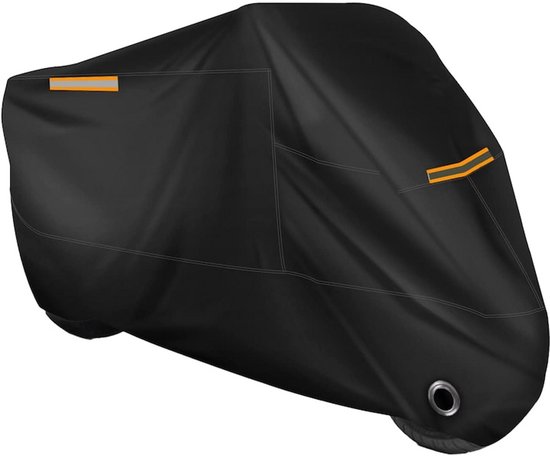 Wasserdichte Motorradabdeckung – Outdoor-rollerabdeckung – Fahrzeugschutz – Strapazierfähiges Oxford-gewebe – 245 X 125 X 105 Cm – Schwarz