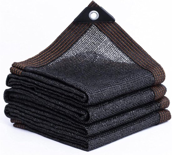 Schwarzes Schattierungsnetz Garten Sonnenschutznetz Pflanzenschutz 95 % Schattierung 3 X 7 M Schwarz