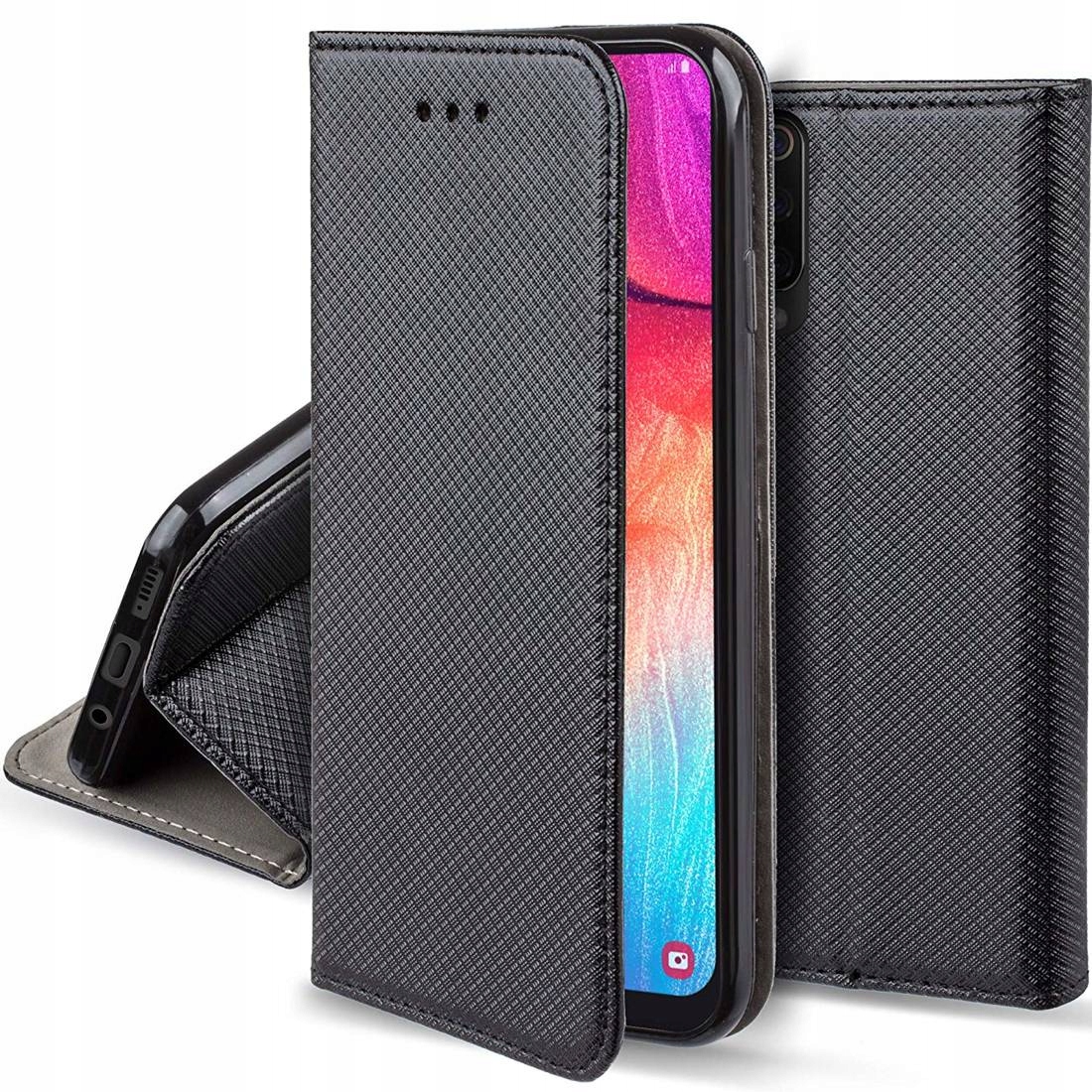 Flip-hülle Für Samsung Galaxy A40 Schwarz Smart Book Magnet+ Glass
