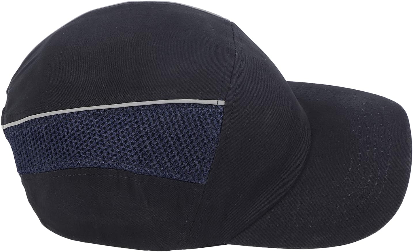 Anti-schock-schutzkappe Für Herren, Baseball-stil, Abs-hartschale, Atmungsaktive Kopfschutzkappe Mit Langem Schirm Und Hartschale, Schwarz, Einheitsgröße