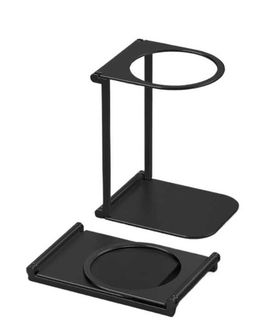 Tragbarer Kaffeemaschinenhalter, Aluminiumlegierung, Faltbar, Leichtes Zubehör Mit Metallrahmen Für Outdoor-kaffeemaschinen - Schwarz.