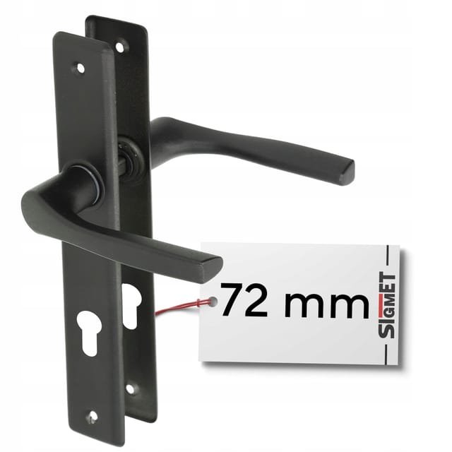 Torgriff Lange Platte Nati 72 Mm Schwarz Einsatz
