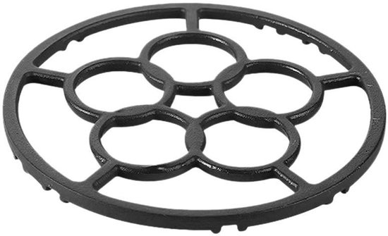 Gusseiserner Brennerring Topfträger Stabiles Kochen Hitzebeständiges Gusseisen 18 Cm Durchmesser Schwarz