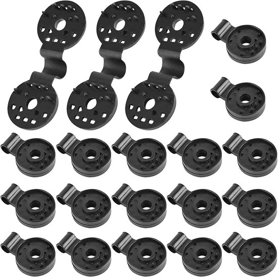 Set Mit 20 Befestigungsclips Planen Windschutz Schattierungstuchclips Clips Befestigungsmaterial Befestigungsclips Schwarz