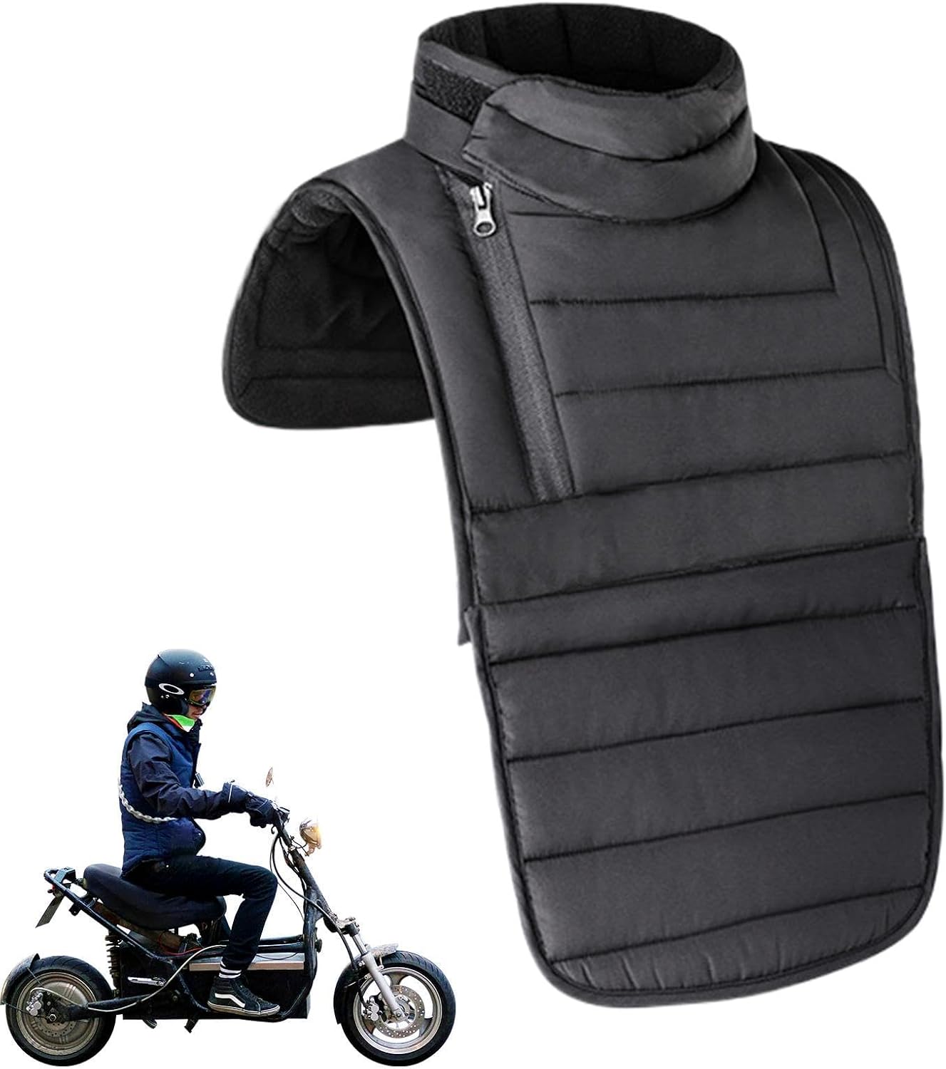 Motorrad-nackenwärmer, Warm Und Kuschelig Abnehmbarer, Beheizbarer Nackenwärmer Für Den Winter, Warmer Schal, Brustschutz Für Damen Und Herren, Winteraktivitäten