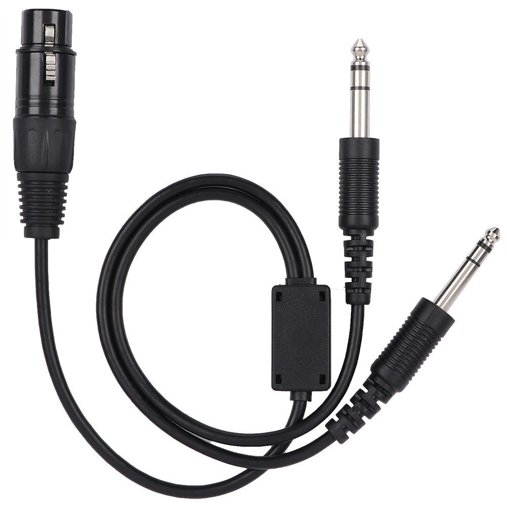 Für Airbus Xlr Auf Ga Doppelstecker 5-polig Headset-adapterkabel Luftfahrt-kopfhörerkabel
