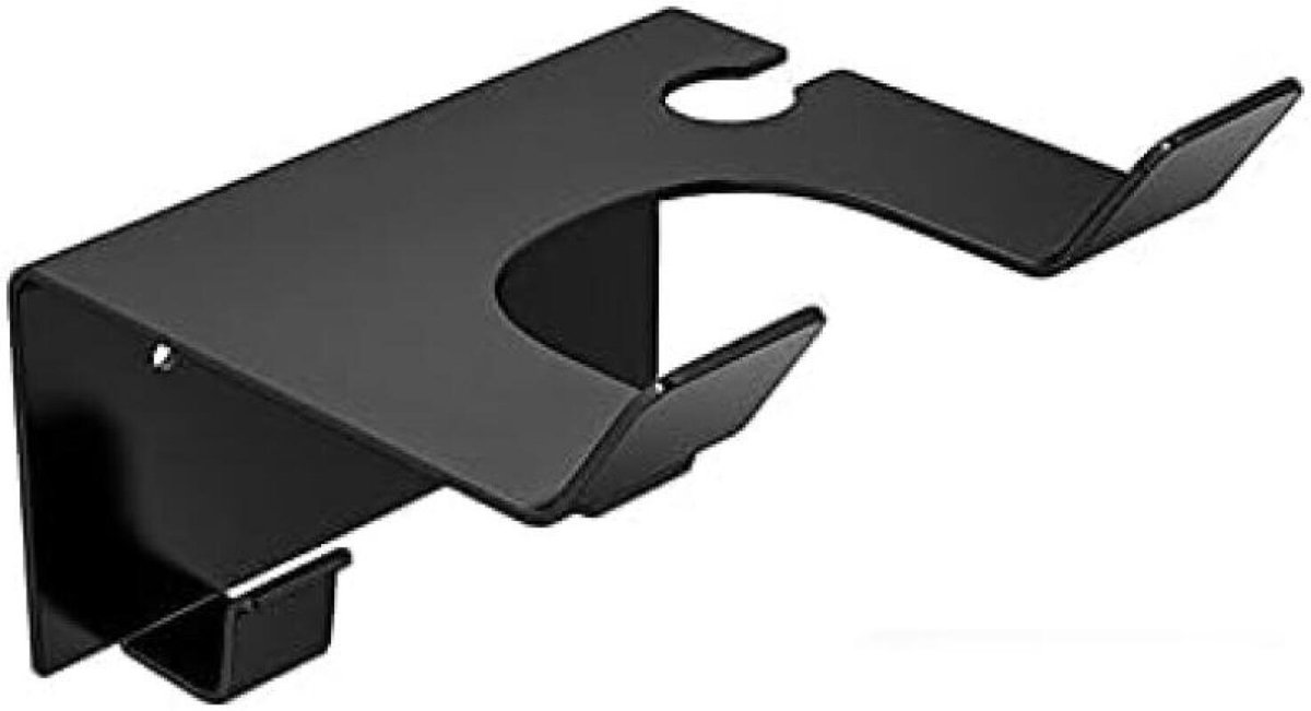 Haartrocknerhalterung – Wandhalterung Für Haartrockner – Universal – Wandmontage – Schwarz – 11,5 X 9,5 X 5,5 Cm – Metall – Badezimmeraccessoires