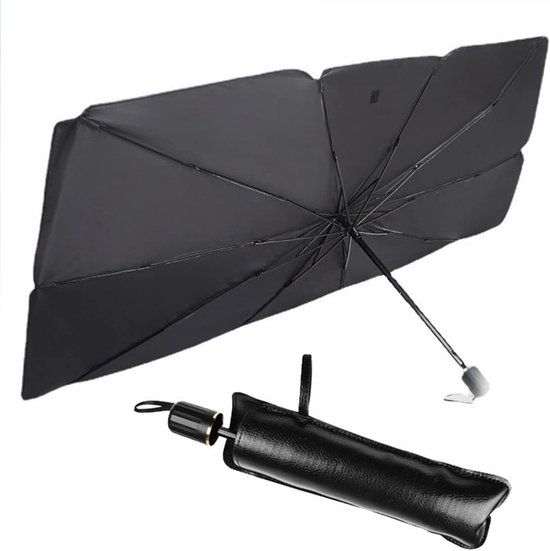 Faltbarer Sonnenschutz Fürs Auto – Windschutzscheibenschutz – Schwarz