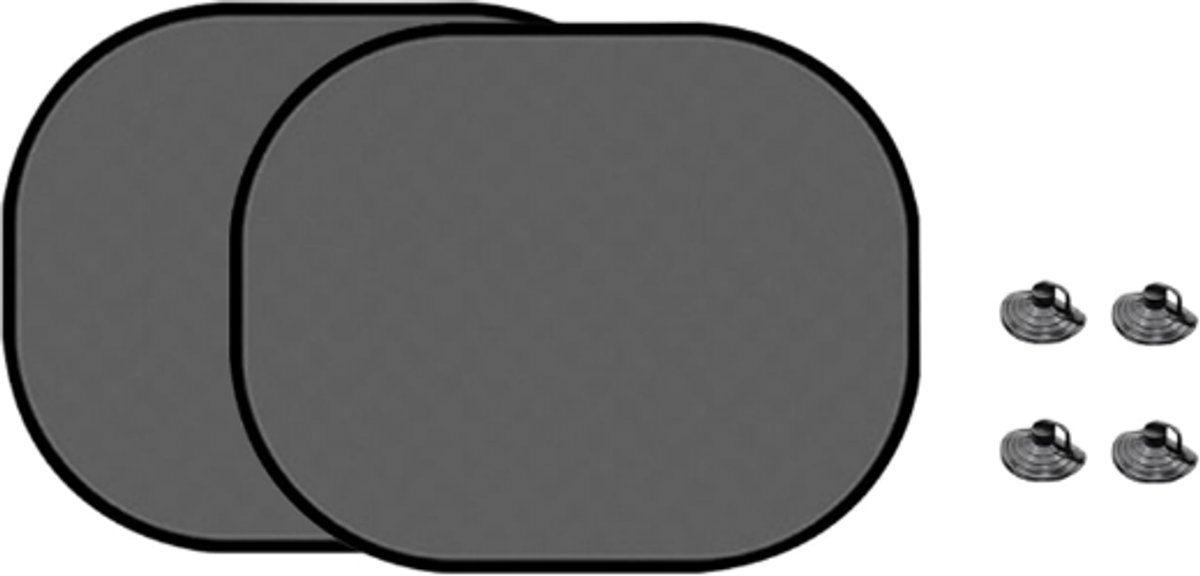 Sonnenschutz Für Die Seitenscheiben – 2-teilig – Uv-schutz – Sonnenschutz Für Babys Und Kinder – Sonnenschutz Für Autofenster – Auto-sonnenschutz – Autozubehör – Universal – 44 Cm X 36 Cm – Schwarz –