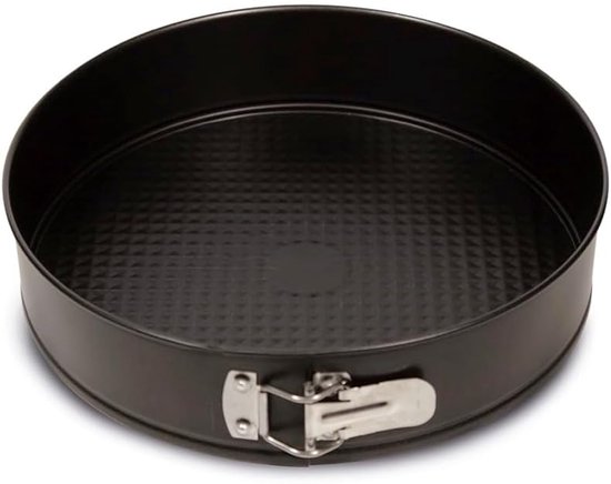 Springform Mit 22 Cm Durchmesser – Einseitig – Stahl Mit Antihaftbeschichtung – Schwarz