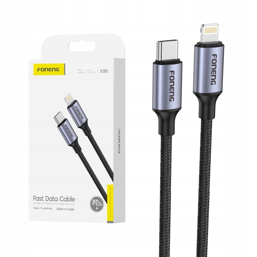 Usb-c-auf-lightning-iphone-kabel, Doppelseitig, Schnellladefunktion, 1 M