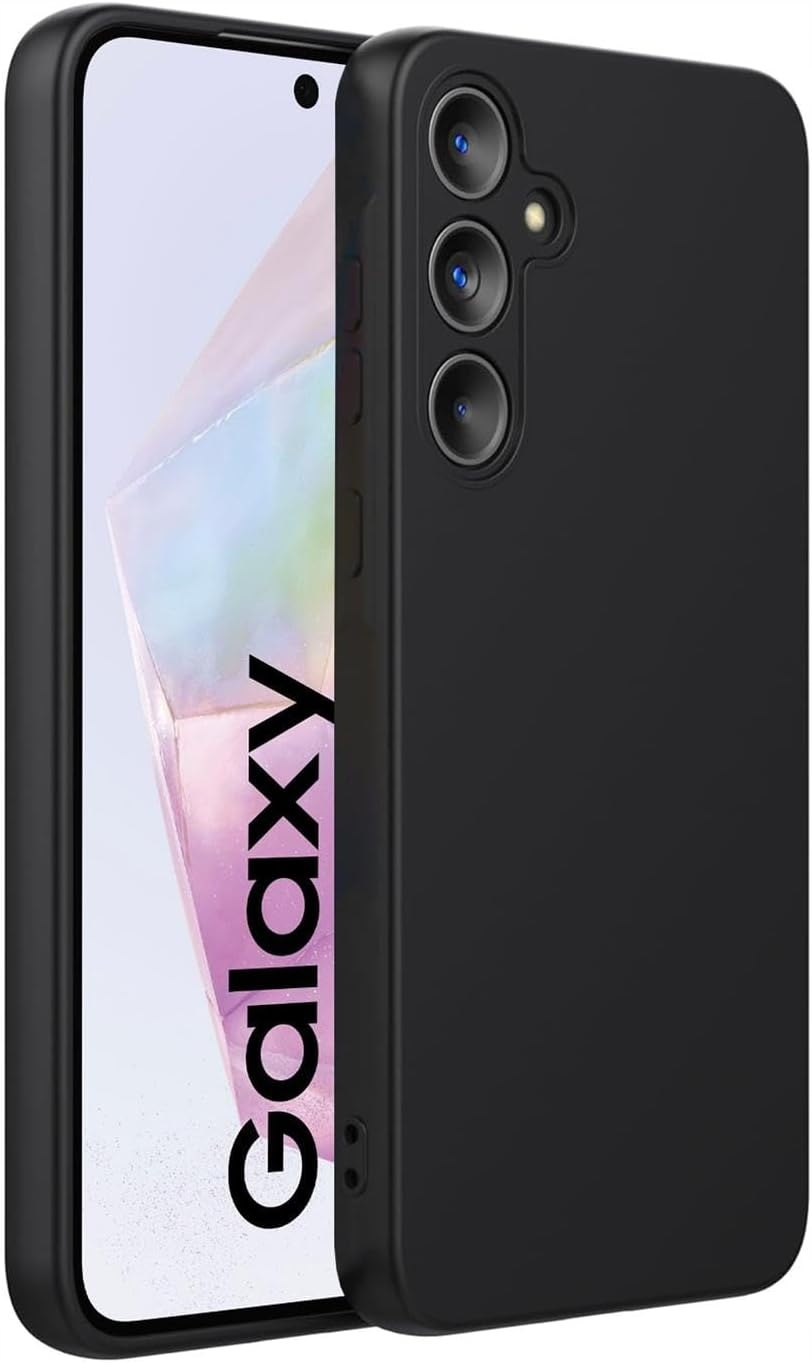 Schutzhülle Für Samsung Galaxy A32 5g, Matte, Schlanke Rückseite, Schwarz + Glas