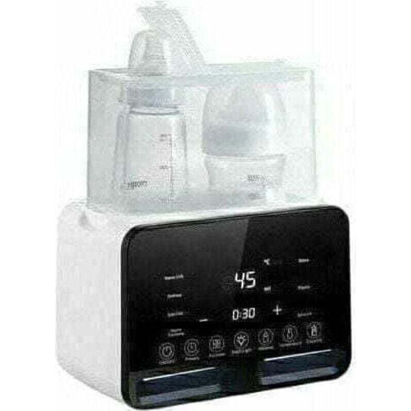 7-in-1 Flaschenwärmer, Sterilisator Und Milchwärmer, Schnellauftaufunktion Mit Nachtlicht Und Großem Lcd-bildschirm (schwarz)
