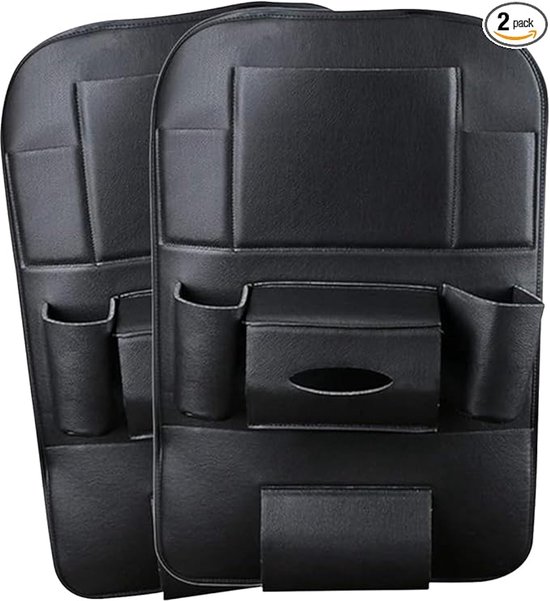 2er-pack Auto-organizer Aus Pu-leder Schutzhülle Für Die Rücksitzbank Trittschutzmatte Für Die Rücksitzbank Mit 10 1 Halterung Für Ipad Tablet 10,1