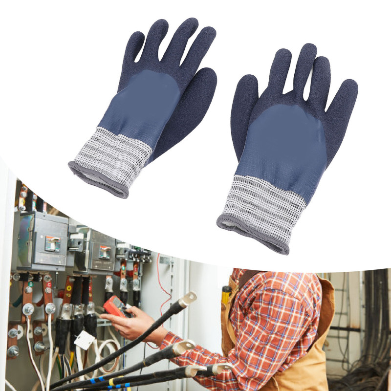 Hochspannungsisolierende Handschuhe (1000 V), Beständig Gegen Hohe Spannungen, Aus Rutschfestem Gummi, Für Elektrikerarbeiten, Schutz Vor Stromschlägen